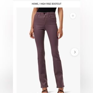 Joes High Rise Bootcut Coated Jeans